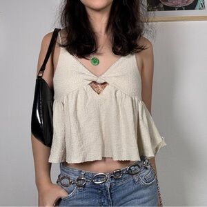 Urban Outfitters Cream Babydoll Cami